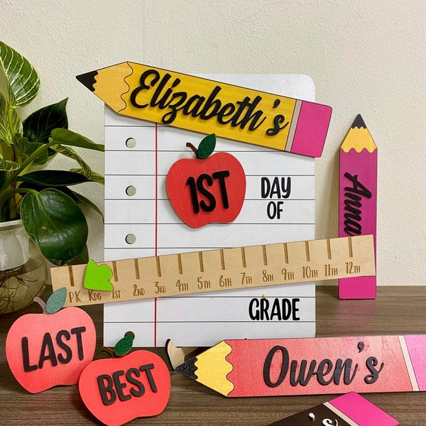 Custom Interchangeable Back to School Sign