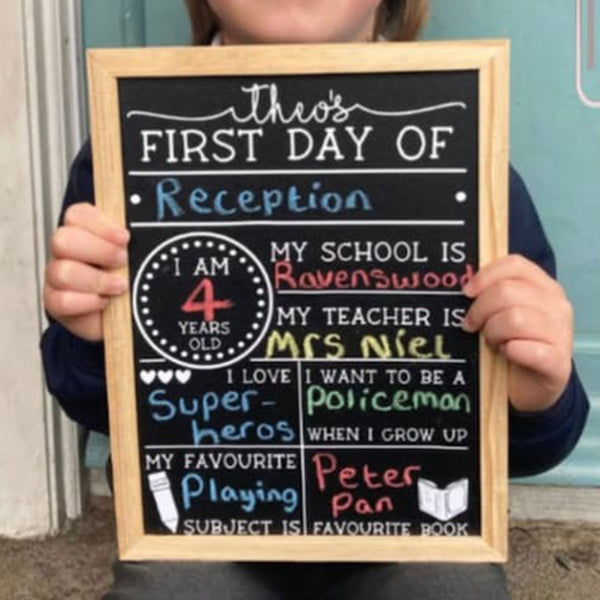 Personalized First Day of School Blackboard