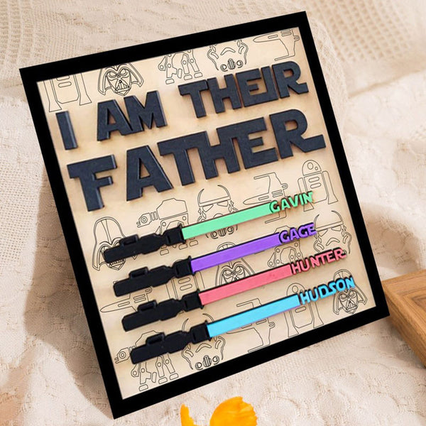 I Am Their Father , Personalized Gifts for Dad Birthday Gift