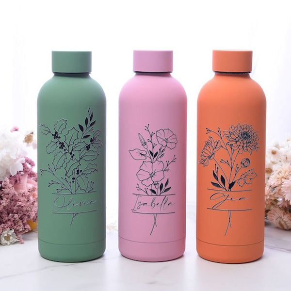 Insulated Water Bottle,Water Bottle Personalized,Water Bottle Name