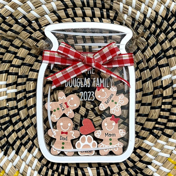 Cookie Jar Ornament Gift for Christmas,Personalized Family Ornament