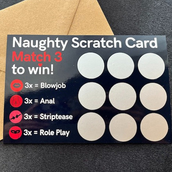 Scratch Card, Birthday Gift,  Couples Valentines Gift