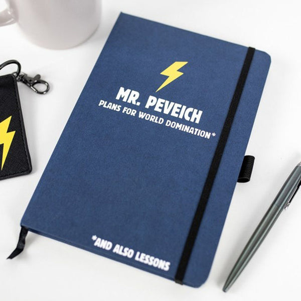 World Domination Notebook, Personalised Teacher Gifts, Thank You Teacher Gift