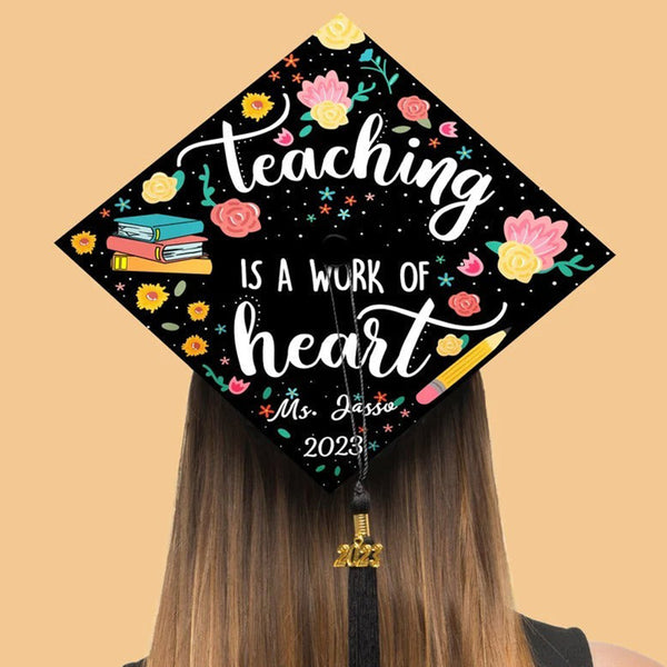 Teacher Graduation Cap Topper, Custom Grad Cap Topper, Teacher Graduation Decoration