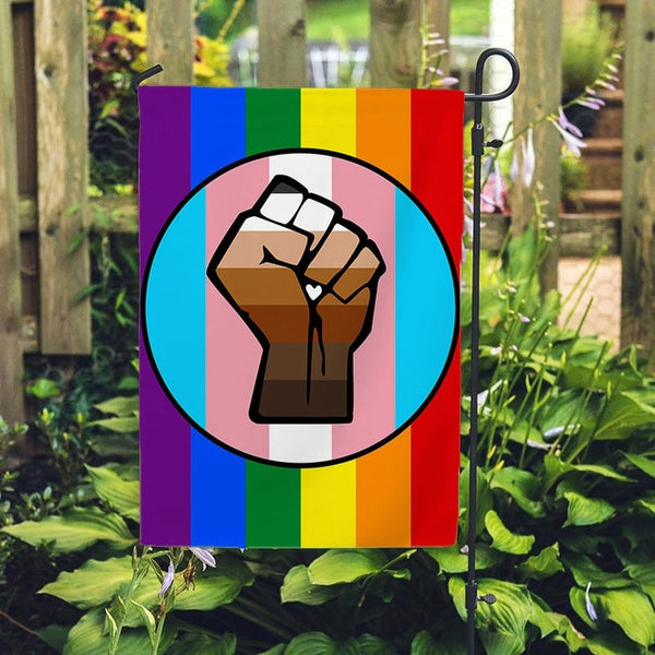 Kindness Peace Equality Love Inclusion Hope Diversity Garden Flags