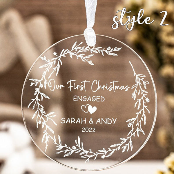 Personalize Our First Christmas Decorations Engagement Gifts, New Wedding Gifts for Couples