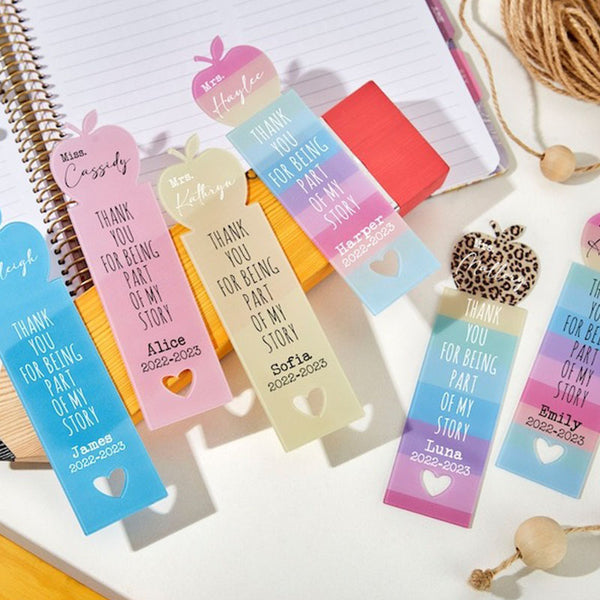 Teacher Gift, Gift for Teachers, Personalized Bookmark, Thank You Bookmark