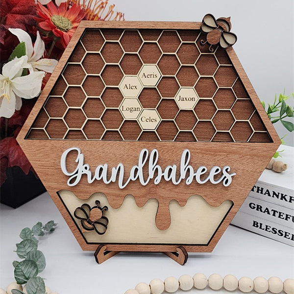 Personalized Bee Hive Family Tree Plaque