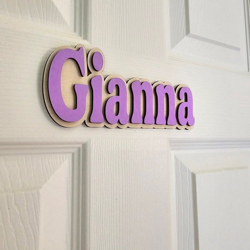 Personalized children's doorplate, children's room decoration, personalized name doorplate