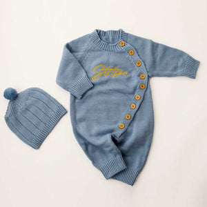 Personalized Embroidery Baby Romper Set Outfit