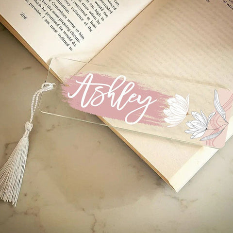 Personalized Name Acrylic Bookmark, Mothers Day Gifts, Gift For Her, Gift For Book Lovers