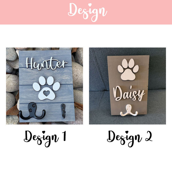 Personalized Pet Leash Holder, Custom Pet leash holder, Pet Sign, Dog Sign