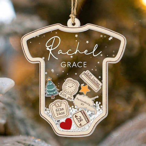 Baby'S First Christmas Decorations, Custom Baby Name Gifts