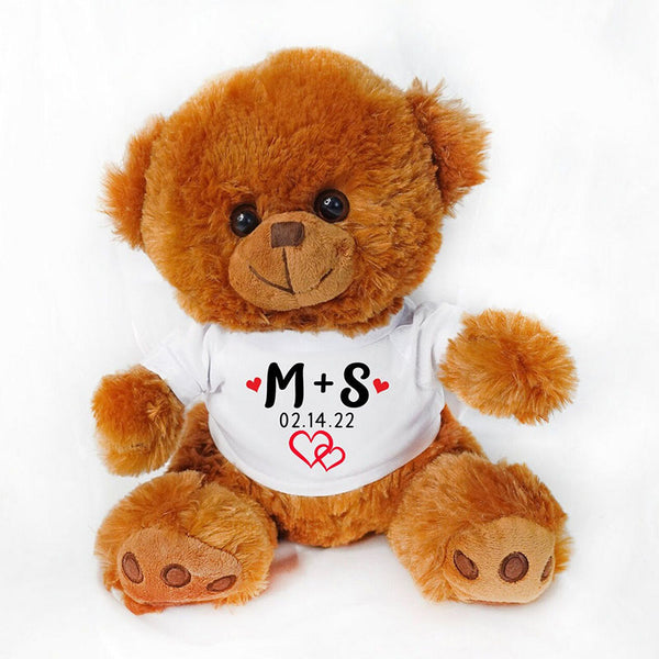 Personalized Valentine's Day Teddy Bear, Gifts for Her, Gifts for Him, Valentine's Day Gifts