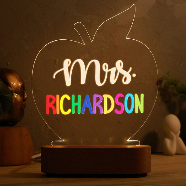 Personalized Teacher Gifts -  Back To School Gifts - Teacher Sign for Desk