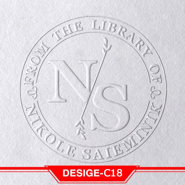 Book Embosser Personalized , Custom Stamp Embosser, Book Stamp, From The Library Of Stamp, Library Stamp