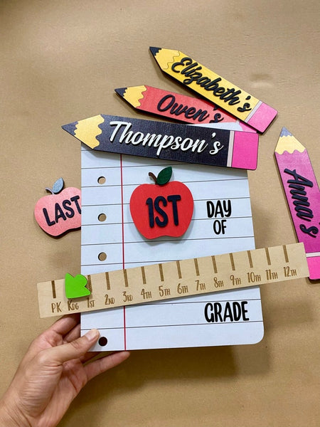 Custom Interchangeable Back to School Sign