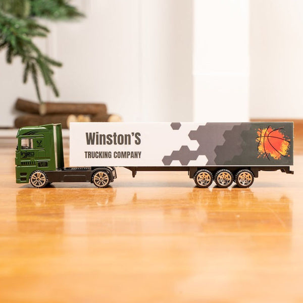 Kids Toy Truck, Toy With Name, Personalized Toy