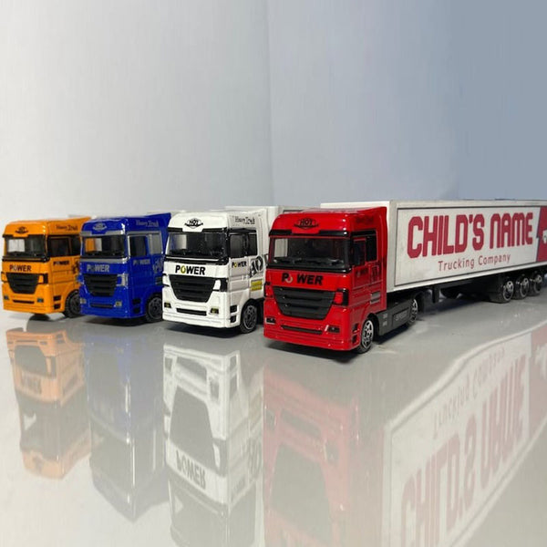 Personalized toy truck, customized with your child's name