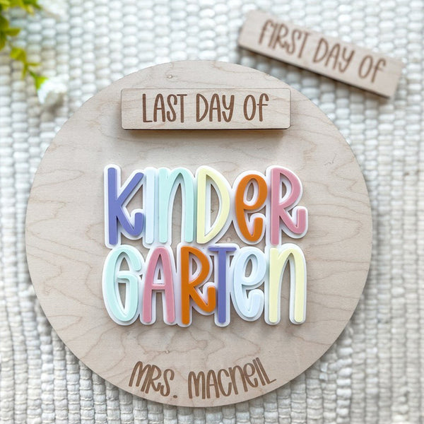 Personalized First Day of School Signs, Teacher Photo Props