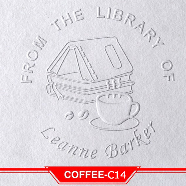 Book Embosser Personalized , Custom Stamp Embosser, Book Stamp, From The Library Of Stamp, Library Stamp