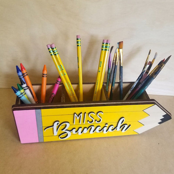 Personalized Teacher Desk Caddy, Teacher Gift