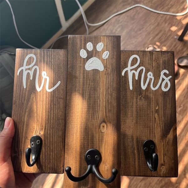 Mr and Mrs Wedding Gift | Bride, Groom and Dog Engagement Present