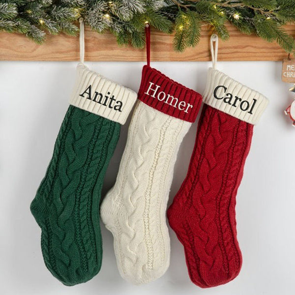 Personalized Christmas Stockings with Family Name