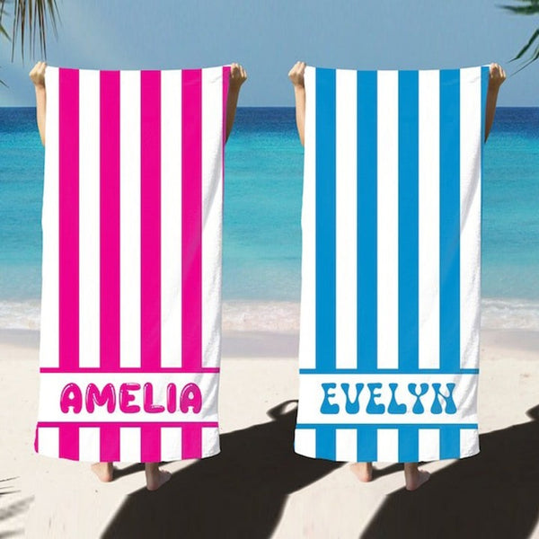 Custom Name Pool Towels