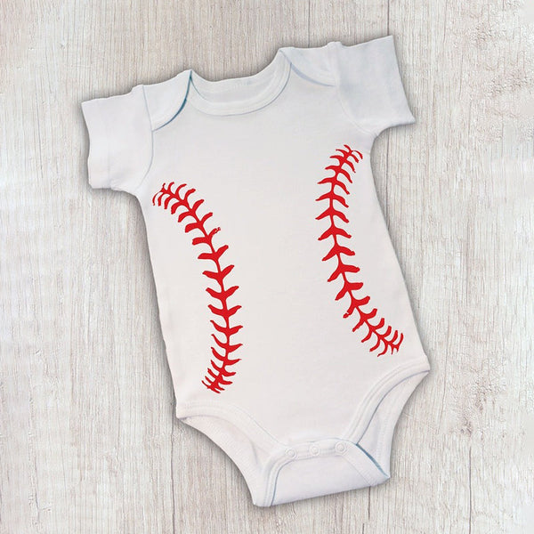 Baby Bodysuit - Custom Personalized Baseball Jersey Bodysuit with the Name and Number