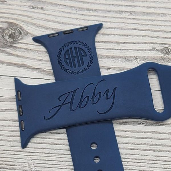 Personalized Apple Watch Band Custom Monogram with Name