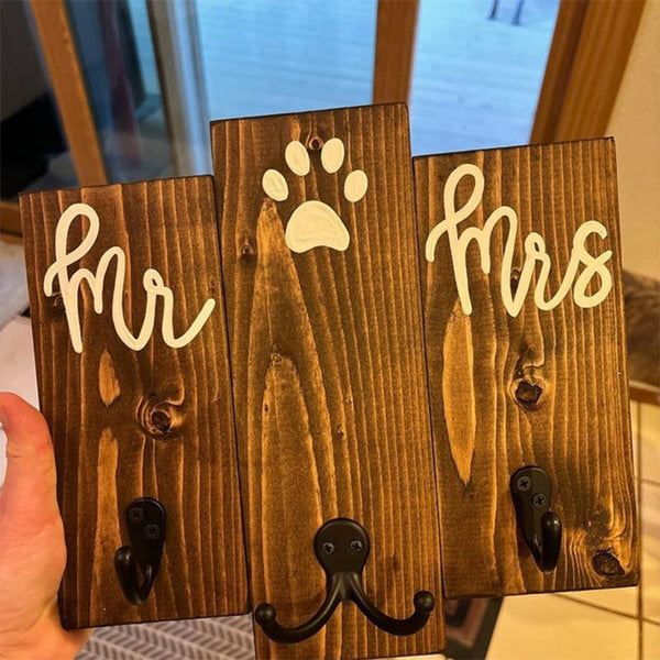 Mr and Mrs Wedding Gift | Bride, Groom and Dog Engagement Present