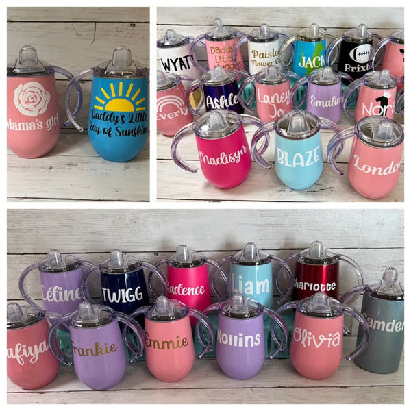 Personalized Sippy Cup / Stainless Steel Toddler Cup