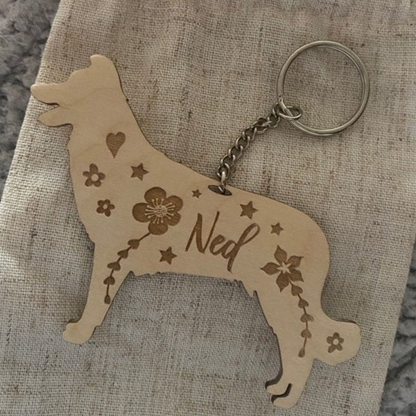 Personalised Keyring，Dog Lover Gift