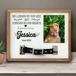 Pet Commemorative Gift, Personalized Commemorative Pet Collar Photo Holder Frame