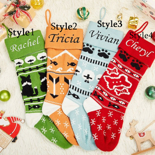 New Christmas Socks Pets Christmas Decorative Socks Gifts