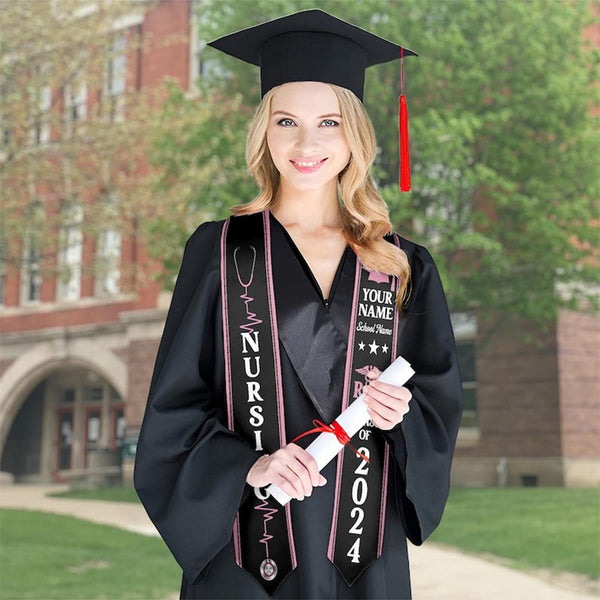 Custom Graduation Stole | Custom Personalized Stole | Custom Text Stole  Graduation Sash