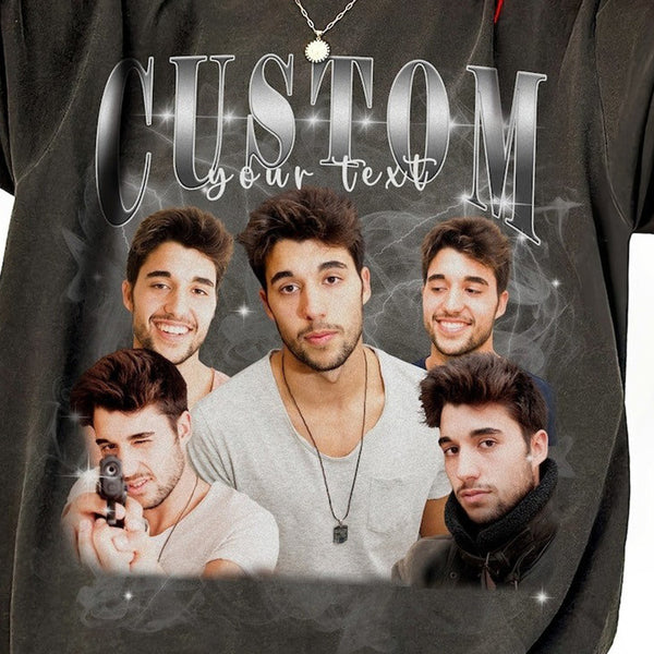 Customize Your Own Vintage Rap T-Shirt, Customize Your Photo, Gift For Boyfriend