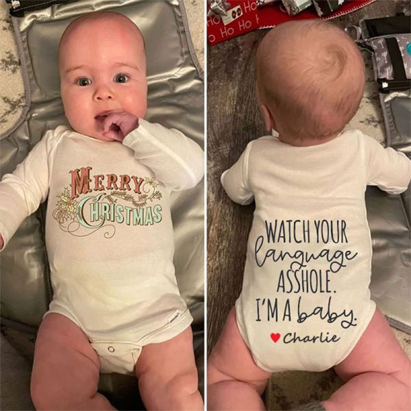 Merry Christmas Unisex Baby Outfit