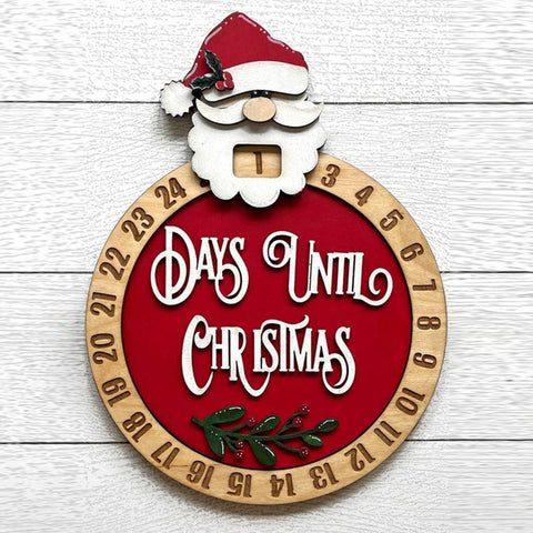 Santa Christmas Countdown, Santa Days Till Christmas