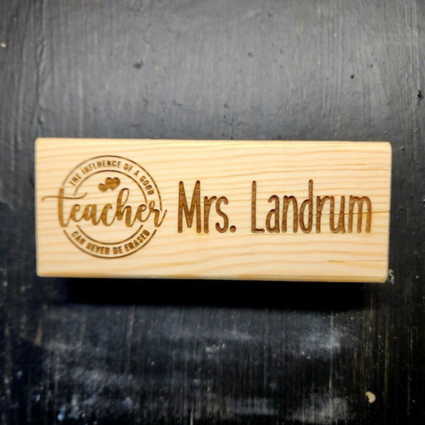 Teacher Gift Set: Personalized Whiteboard Eraser & Expo Marker - Thank You Gift