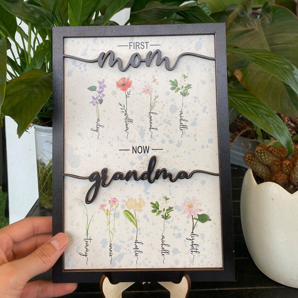 Personalized Birth Month Flowers, Mothers Day Gifts