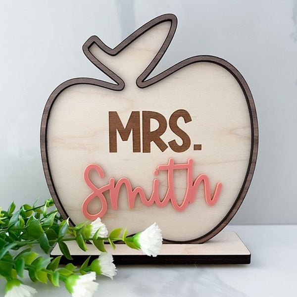 Personalized Teacher Sign, Teacher Desk Sign, Custom Teacher Gift