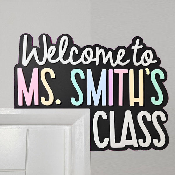 Custom Teacher Appreciation Gift Teacher Doorframe Sign