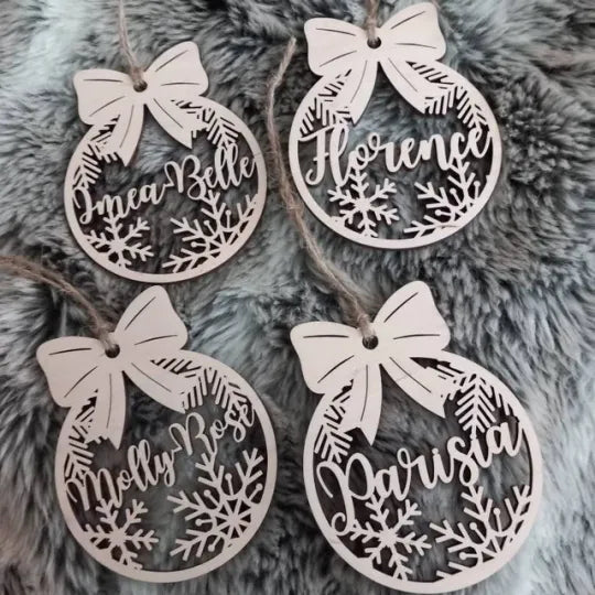 Christmas Ornament Personalized Wooden Christmas Ornaments