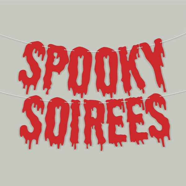 Custom Halloween Banner, Spooky Style 7"