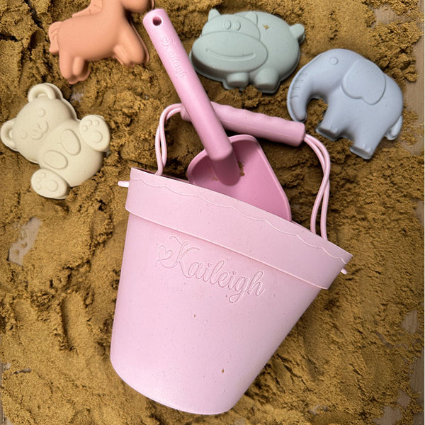 Personalized silicone summer children's beach suit, customized silicone beach bucket