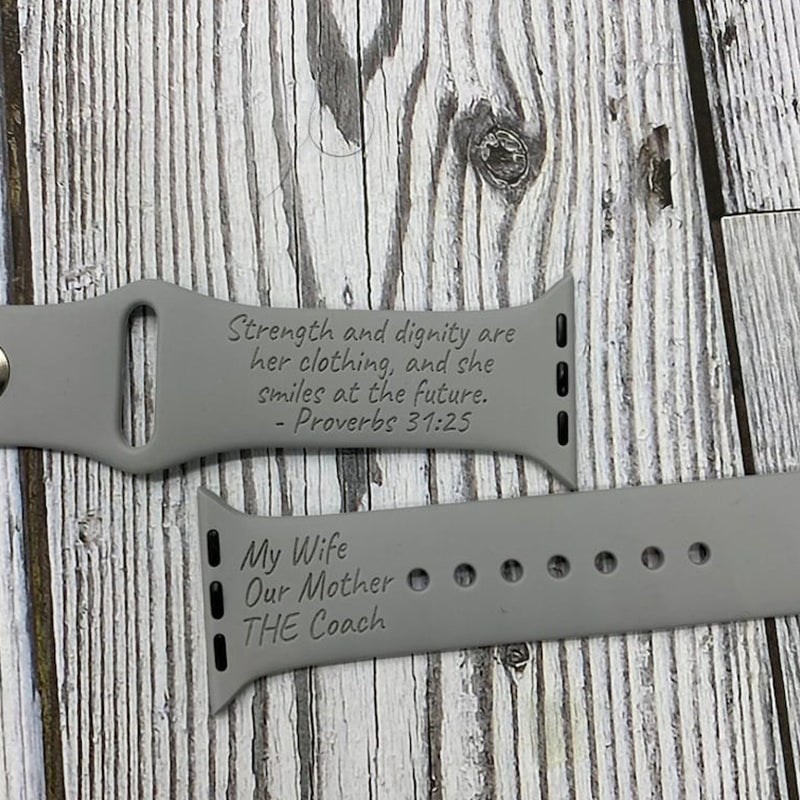 Personalized Inscription Strap, Custom Engraving