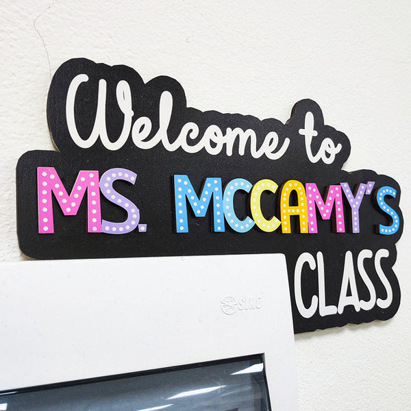 Personalized Rainbow Teacher Appreciation Gift, Back to School Gift, Classroom Doorframe