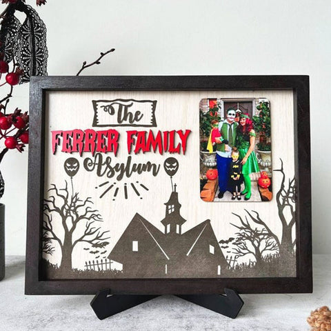 Personalized Halloween Family Signs Photo Shelter Signs Photo Sign Decoration